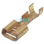 Brass Female Socket Terminal 6 3mm100 Pieces