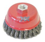 Cup Brush Knotted 100mm M14X2