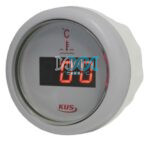 Digital With Temperature Gauge 52mm White