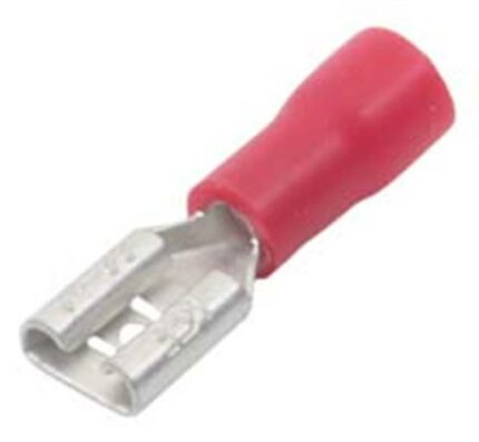 Red 4.8mm Female Radio Terminal