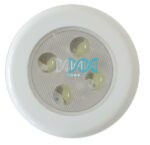 Roof Lamp 4Led White Diameter 75mm Flush Mtg