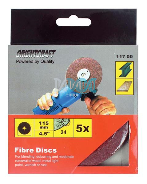 Sanding Disc 115mm Grit 24 5 Piece