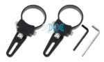 Spot Light Bracket Set 51mm Black Aluminium