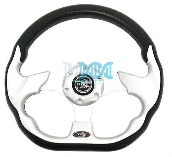 Steering Wheel Silver Polyeurathane
