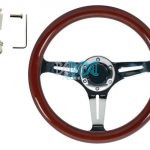 Steering Wheel Wooden 330mm
