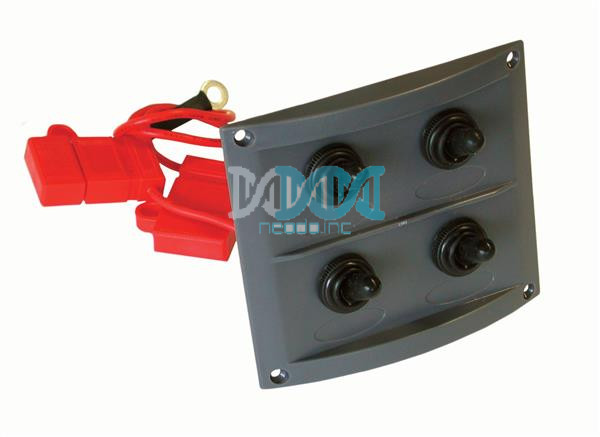 Switch Panel Splash Proof Black 108X95mm