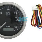 Tacho Meter 6000Rpm Inboard Motor 12/24V