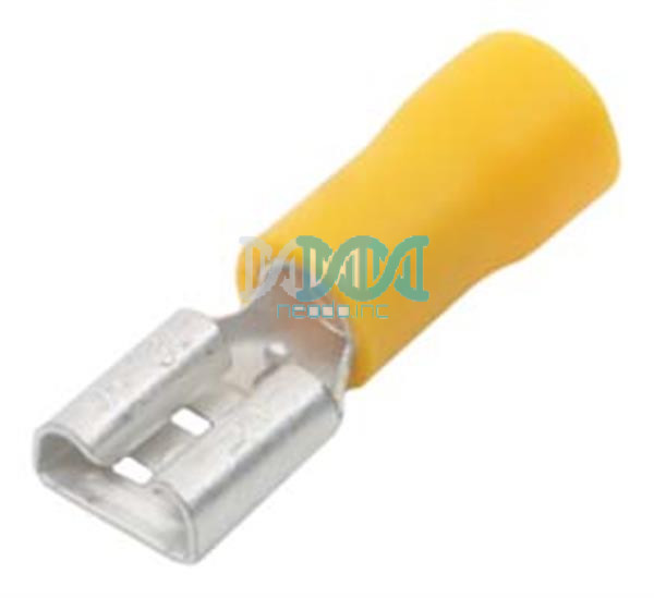 Yellow Female Terminal 6 3mm100 Pieces