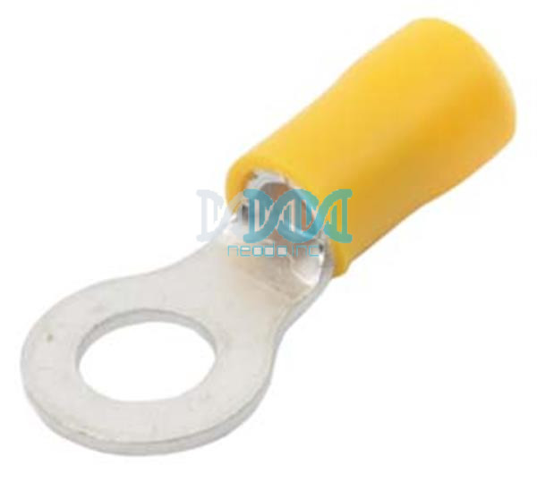 Ring Terminal Yellow 6.4mm(100 pieces)
