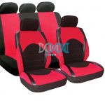 Seat Cover 9 Piece Red Dino
