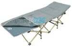 Camping Bed Grey 190X67X36cm 150Kg