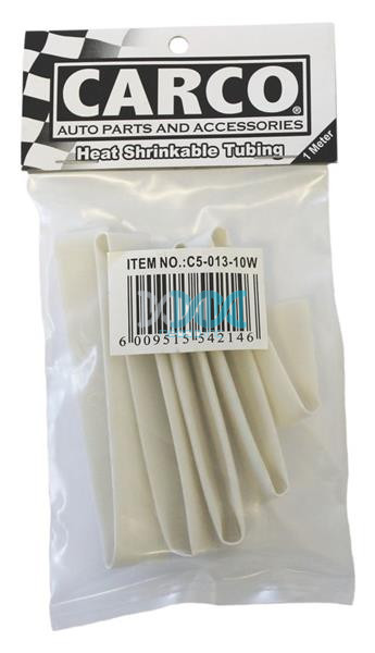 Heat Shrink 10mm White 1M