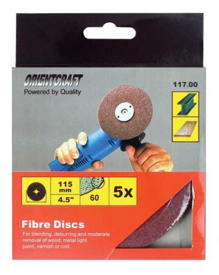 Sanding Disc 115mm Grit 60 5Pc