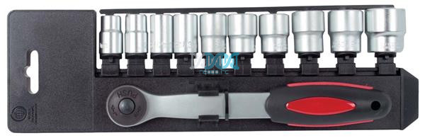 Socket Set 11 Piece 3/8Dr.With Ratchet