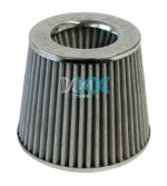 Air Filter 63mm Neck Silver