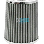 Air Filter Long Chrome/Silver