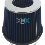 Air Filter With Rubber Base 76mm Blue