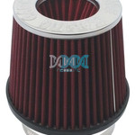 Air Filter With Rubber Base 76mm Red