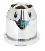 Air Filter With Shield Solid Chrome