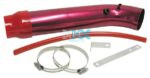Red Long Bend Induction Pipe Set - 76mm