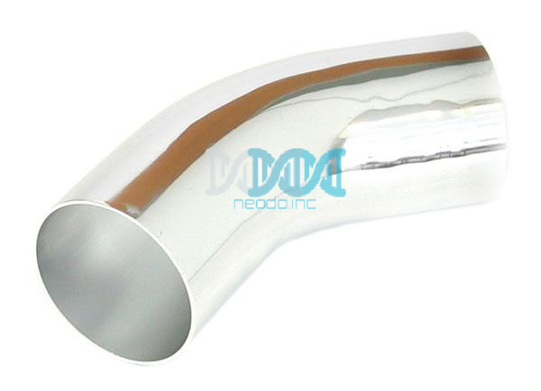 Induction Pipe 45 Degree - Chrome 76mm
