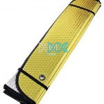 1 Piece 1Mx60cm Yellow/Silver Car Shades For Front Glass