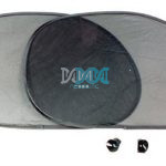 2 Piece 64X38cm Black Mesh Car Shades For Side Glass