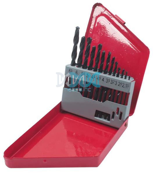 NEO-03349 Drill Bit Set Metal Box 13 Piece