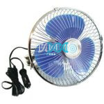 8 Inch(203mm) 24V Oscillating Fan With 60 Wire Grill & Cigarette Lighter Plug