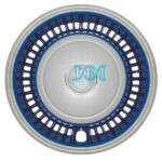 Wheel Cover 14 Chrome/Blue With Badges
