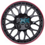 15 Inch Wheel Cover Ice Black/Red Rim