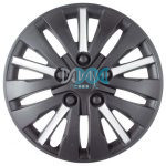 14 Inch Wheel Cover Matt Black/Silver