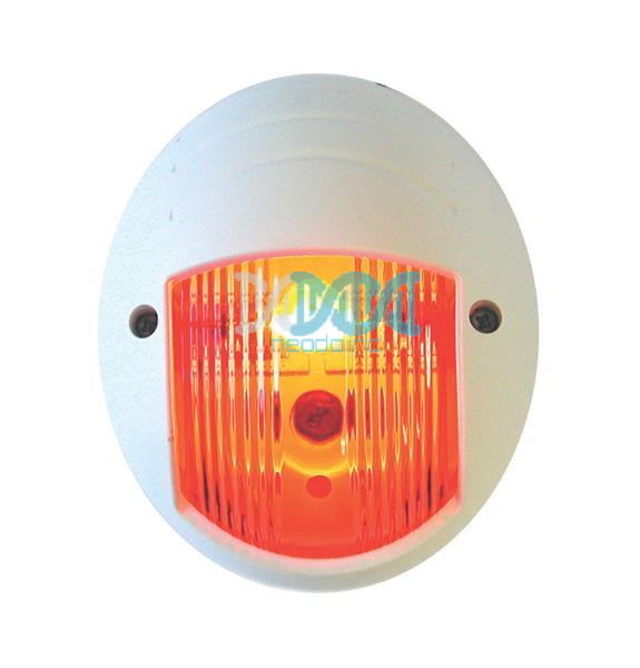 Port Light Red Vertical Mount White