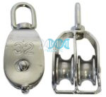 Double Swivel Pulley 32mm Stainless Steel 304