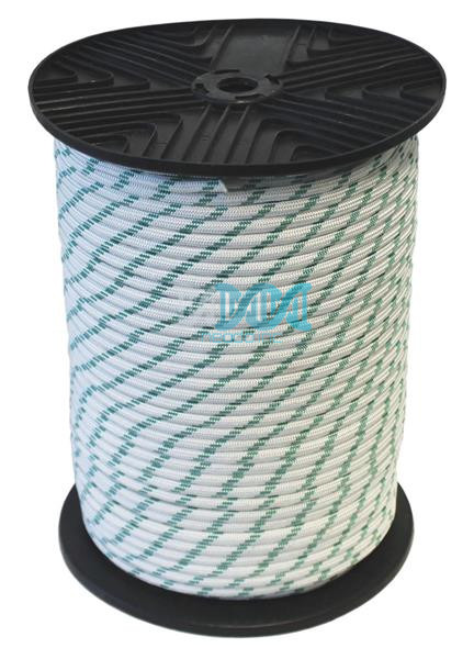 Polyester Braided Rope 8mmx200M White/Green