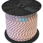 Double Braided Rope 6mmx200M White/Red
