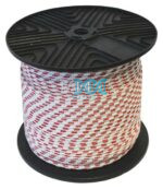 Double Braided Rope 6mmx200M White/Red