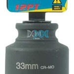 Axle Socket Hd 1/2Dr 33mm 12Pt.