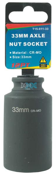 Axle Socket Hd 1/2Dr 33mm 12Pt.