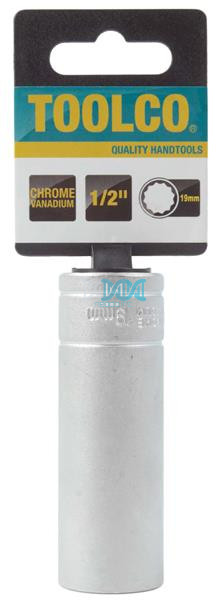 Socket Tube 19mm 1/2Dr.76mm 12Pt