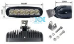 Spot Lamp Led 6X3W 10-30V 875Lm