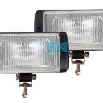 Set Rect Clear Spotlamps 180X80mm