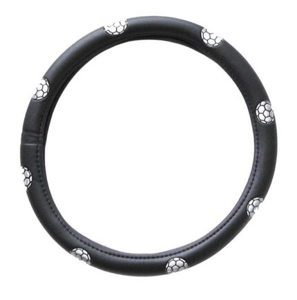 Steering Wheel  Cover Black/Soccer Bal