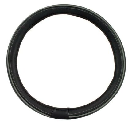 Steering Cover Polyeurathane  Black/Dark Grey
