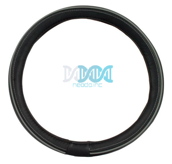 Steering Cover Polyeurathane  Black/Dark Grey