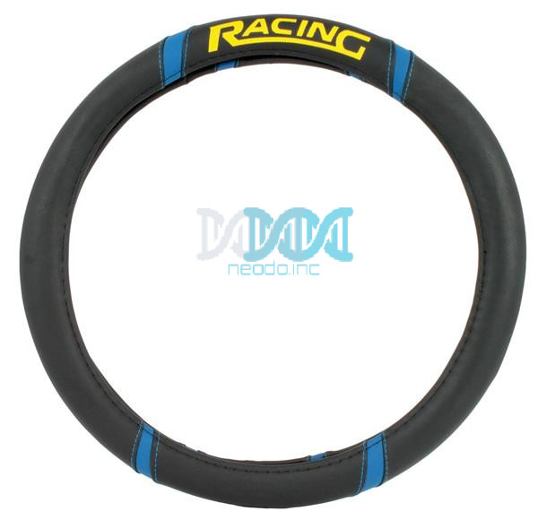 Steering Cover Polyeurathane  Racing Black/Blue