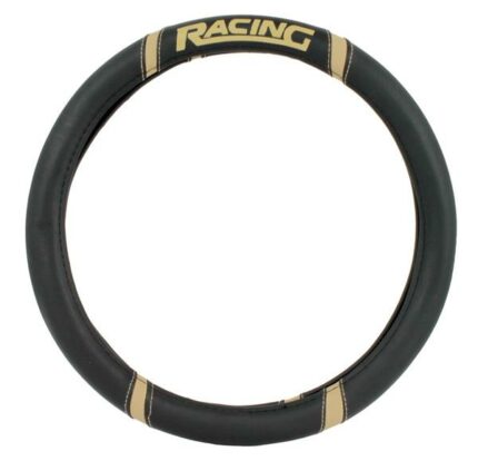 Steering Cover Polyeurathane  Racing Black/Beige