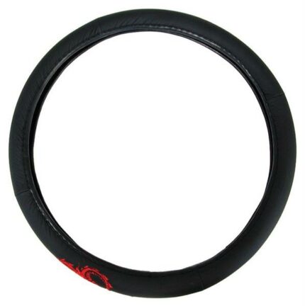 Steering Wheel  Cover With Dragon Black