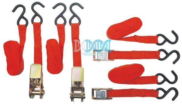 Straps 4 Piece D/Blister 2 Cam/2 Ratched