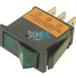 Rocker Switch Green Illuminated